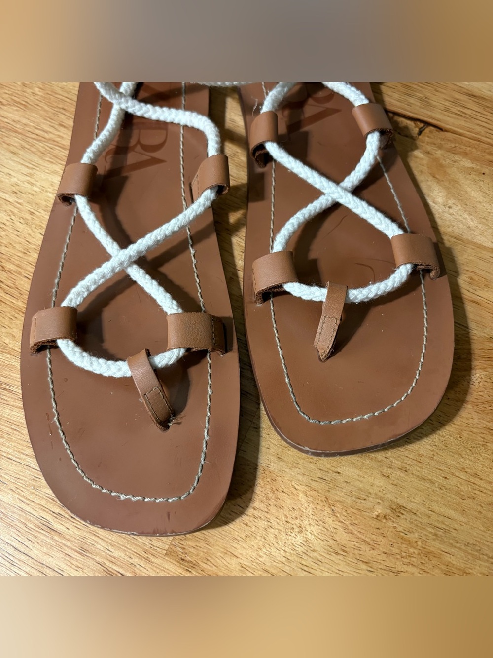 ZARA GLADIATOR SANDALS SIZE 8.5 - Picture 4 of 8